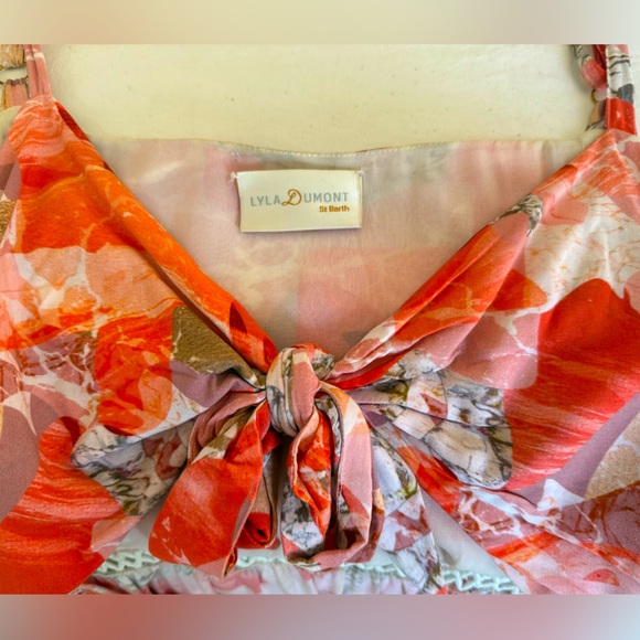 Colorful Maxi Dress with Cutout Detail - Picture 7 of 7